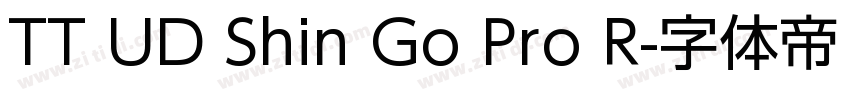 TT UD Shin Go Pro R字体转换